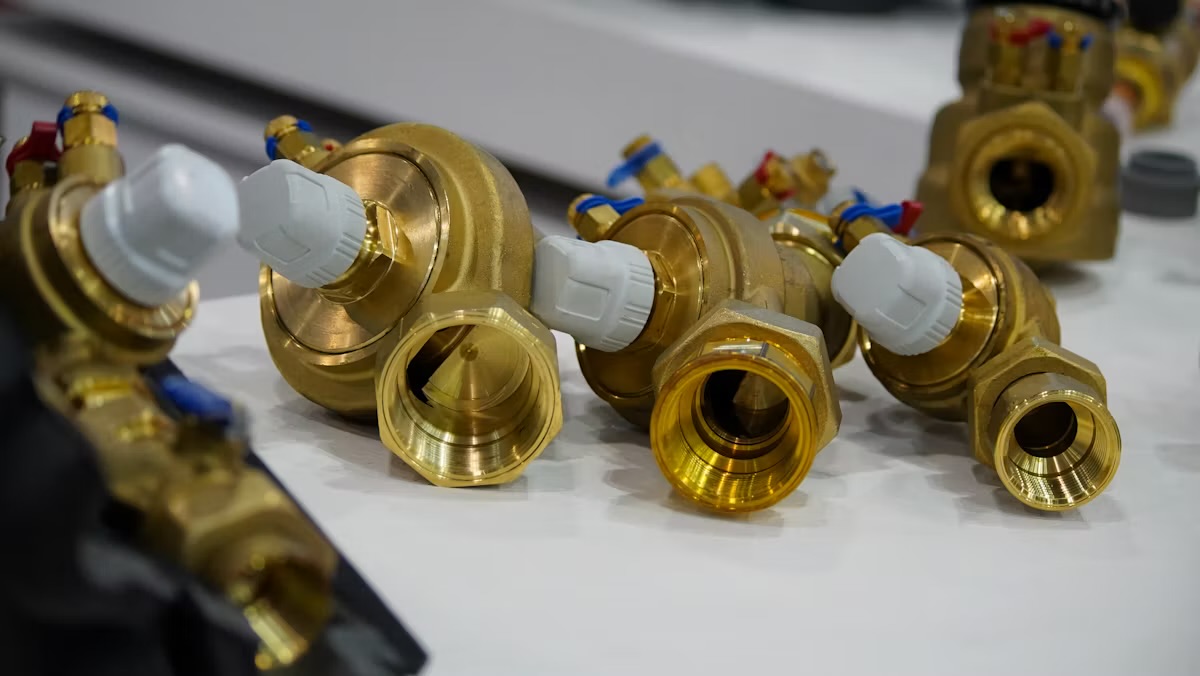 Metal impeller, pump housing, valve body, and flow-control component examples
